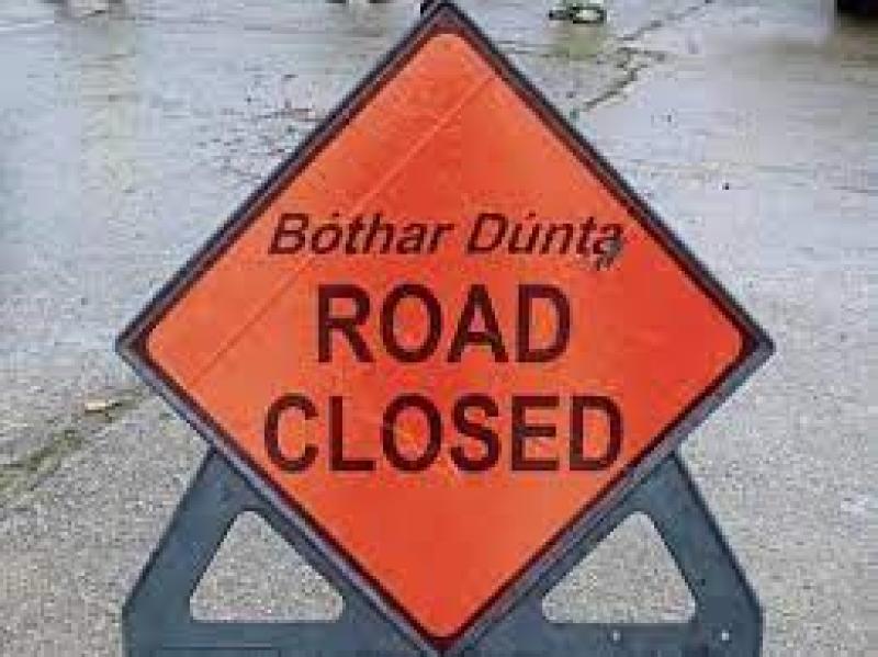 Essential road works block busy West Donegal road