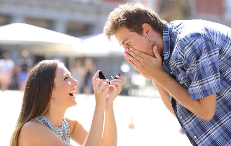 woman proposes
