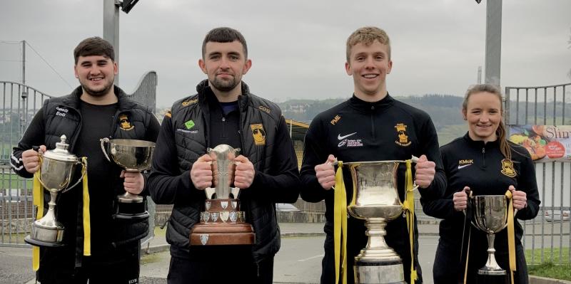 St Eunan's championship trophies 