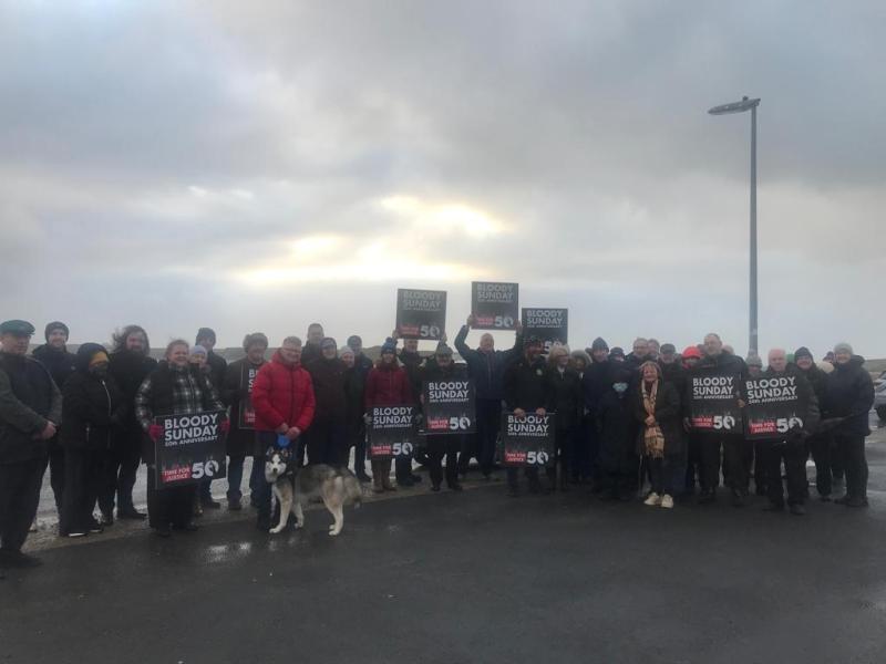 The people of Gaoth Dobhair gather to recall #BloodySunday50