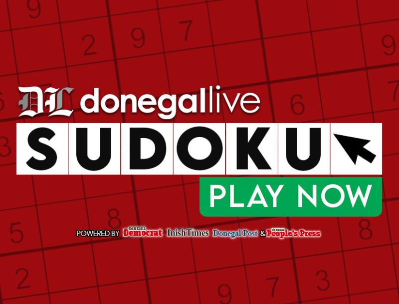 Donegal Live Interactive Digital SudokuPuzzle