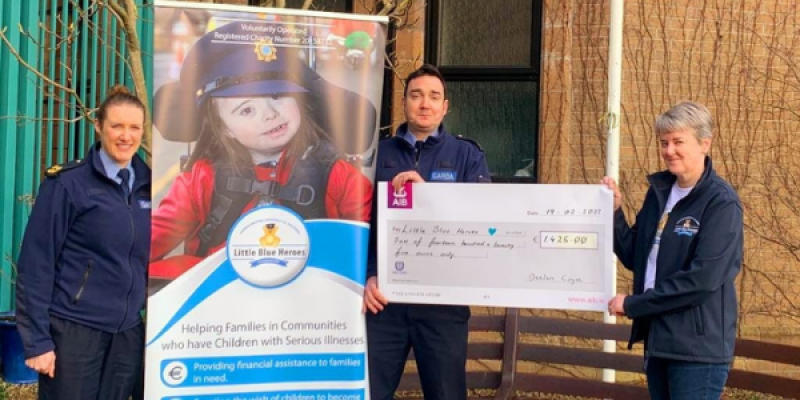 Buncrana Garda raises over €1,400 for Little Blue Heroes