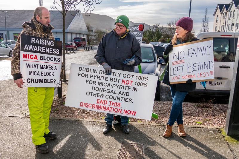 Redress campaigners: Patrick McLaughlin, Patrick 'The General' McLaughlin and Josephine Kelly