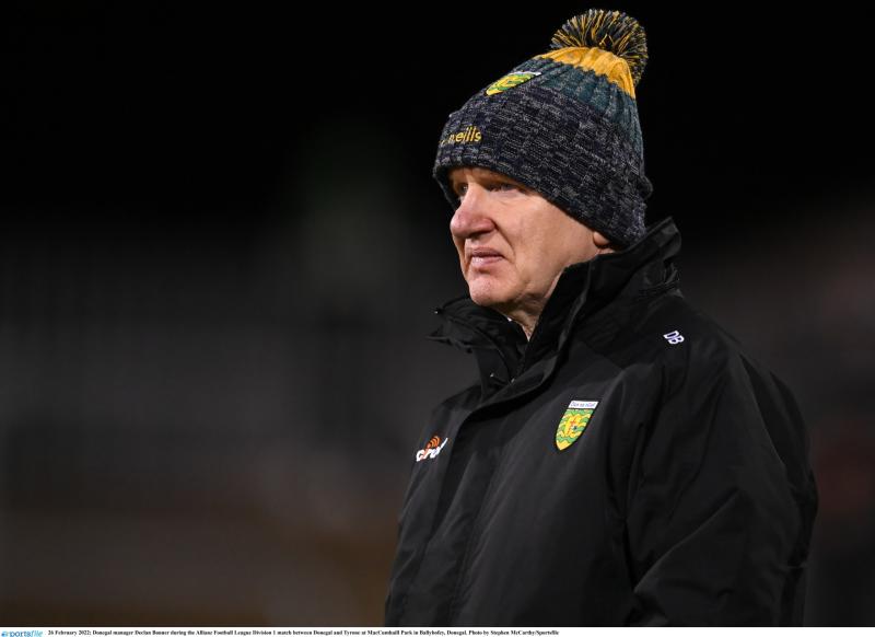 Donegal manager Declan Bonner not getting carried away with Tyrone win