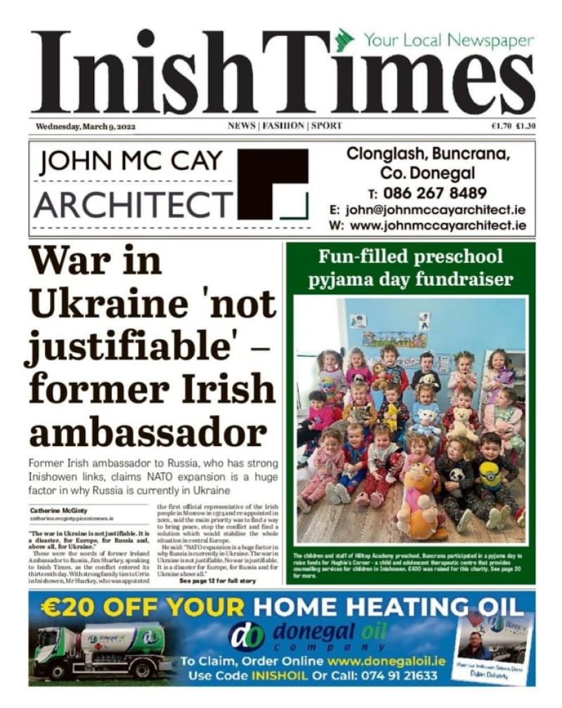 Here's what's in this week's Inish Times