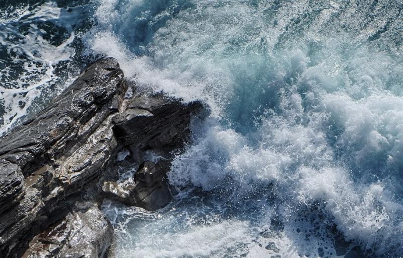 Stormy sea