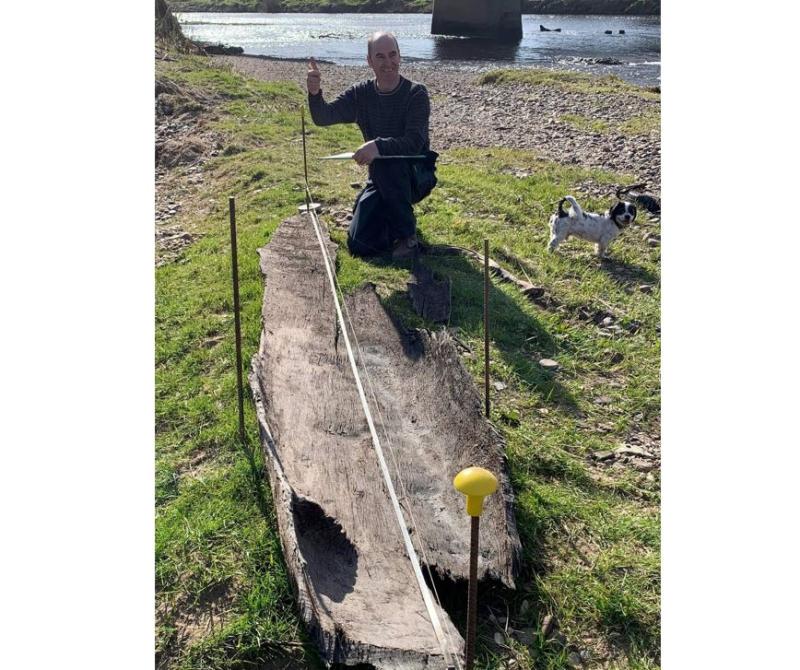 Ancient boat discovered in river at Lifford