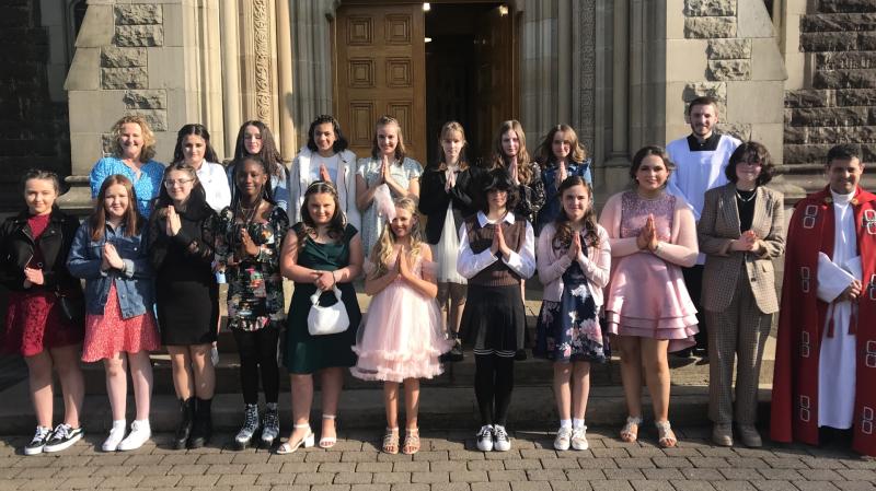 Confirmations at  Scoil Mhuire gan Smál, Letterkenny 