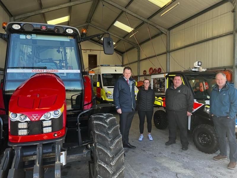 Ongoing works at Meevagh Pier and future plans discussed on recent visit