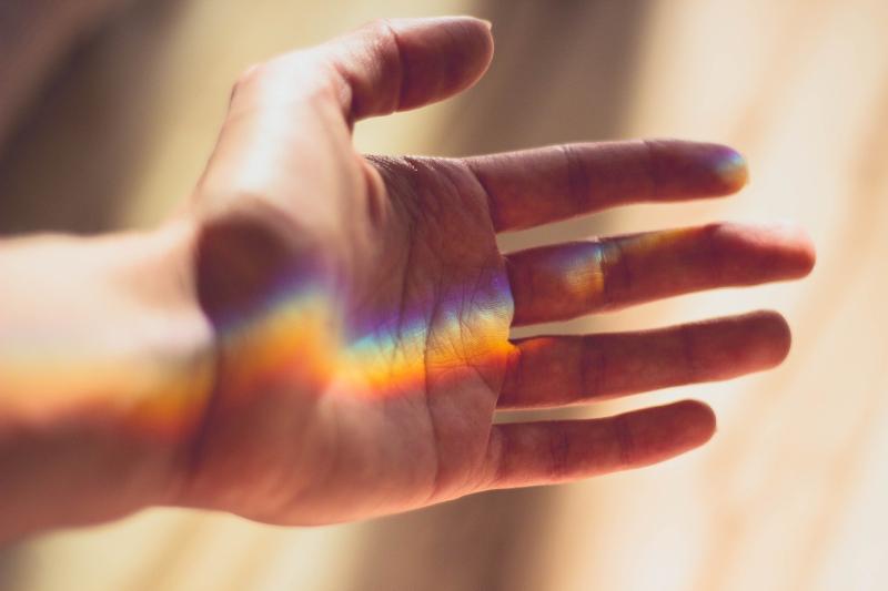 rainbow hand support LGBT PIXABAY