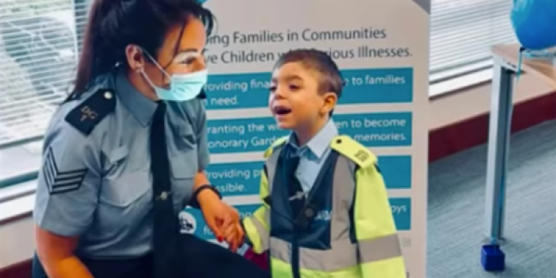 Honorary Garda Rhys is Donegal’s latest Little Blue Hero