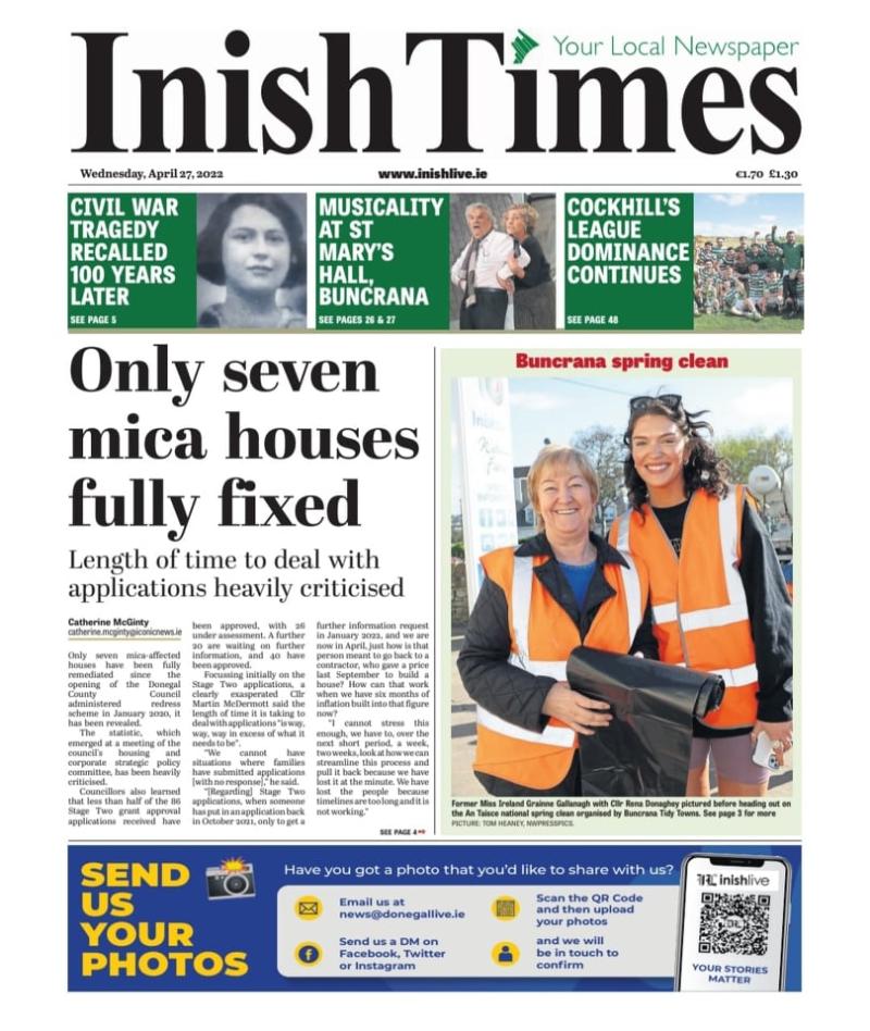 Here's what's in this week's Inish Times