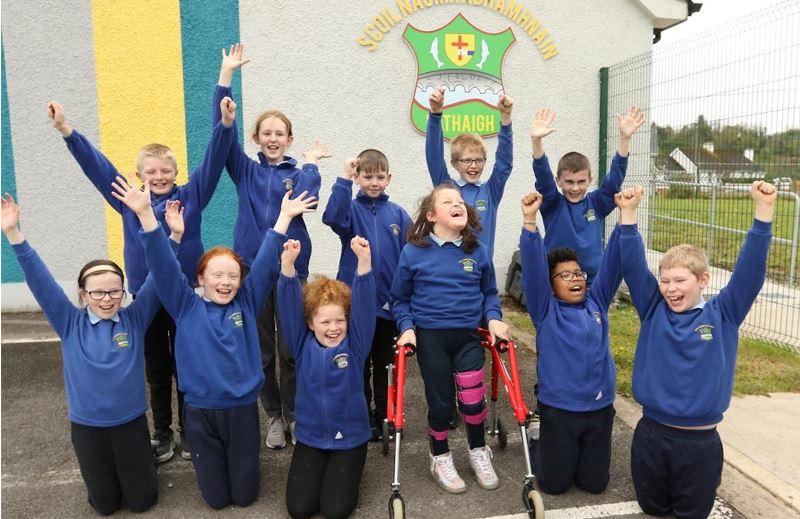 Caoimhe leaves her wheelchair behind after ten years