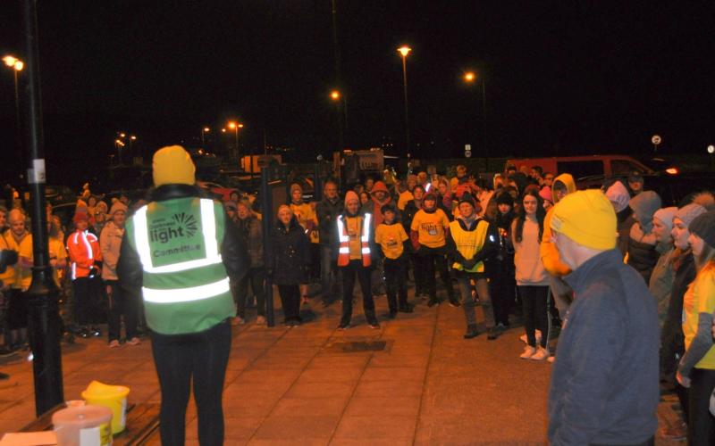 Rathmullan DIL group took to the street, the Swilly and the beach