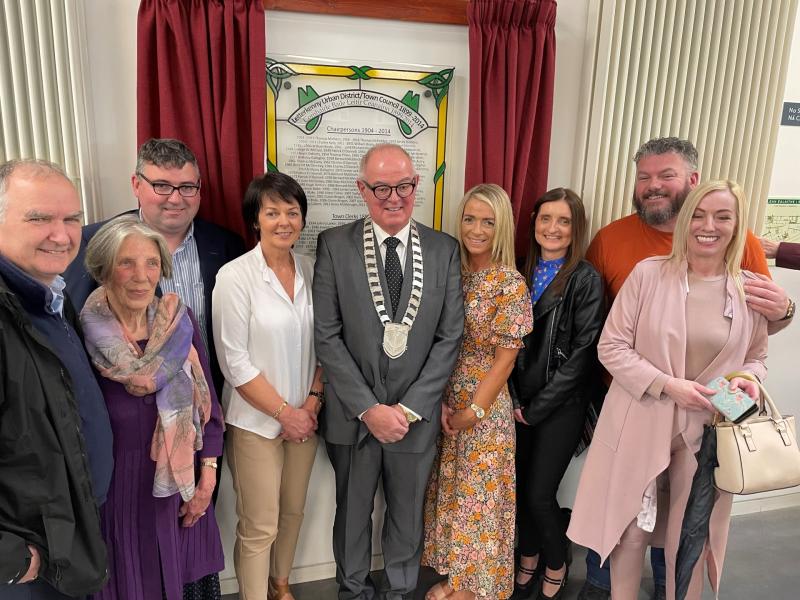 Plaque unveiled to acknowledge the role of the former Letterkenny Town Council
