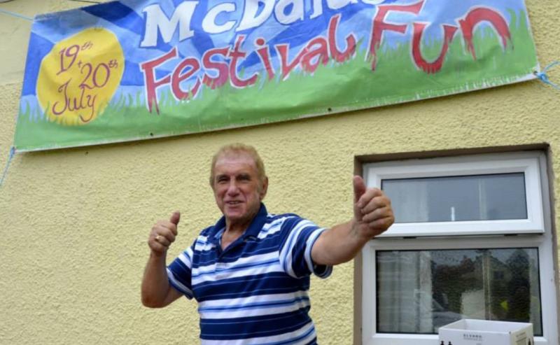 Delight that Manus Mc Daid is to open this year's Burtonport festival 