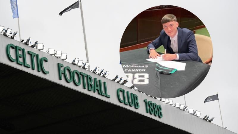 Falcarragh delight as Aidan Cannon pens three-year pro contract at Celtic