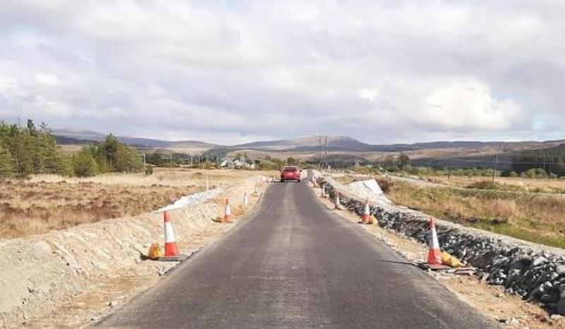 Road layout change on west Donegal road