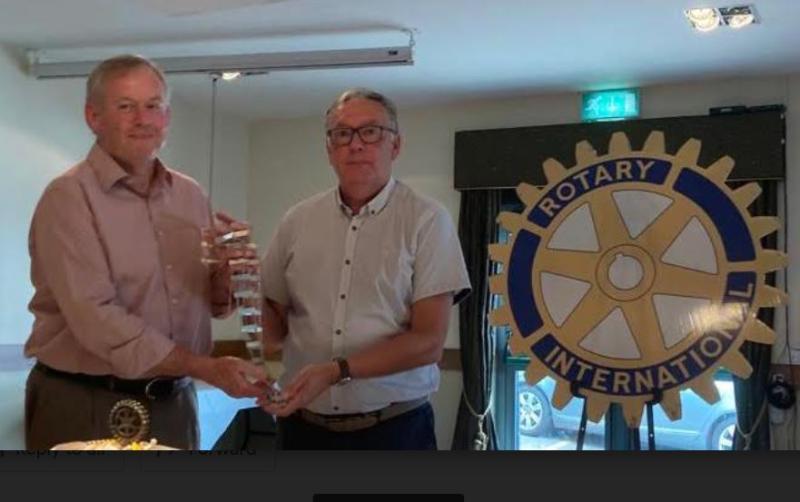 New Letterkenny Rotary Club President is handed chain of office
