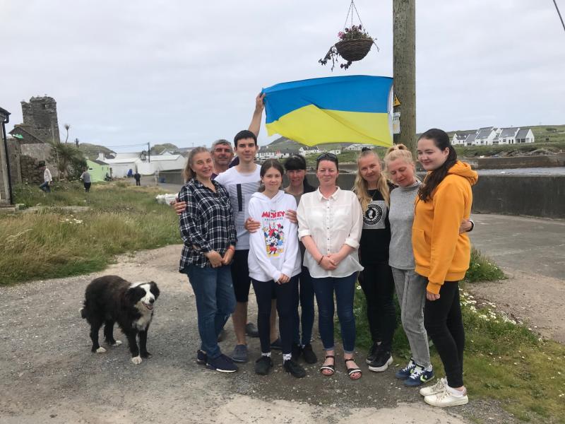Fourteen Ukrainians speak about their new life on Tory Island
