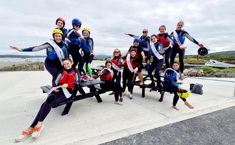 Marys take to the sea for some kayaking