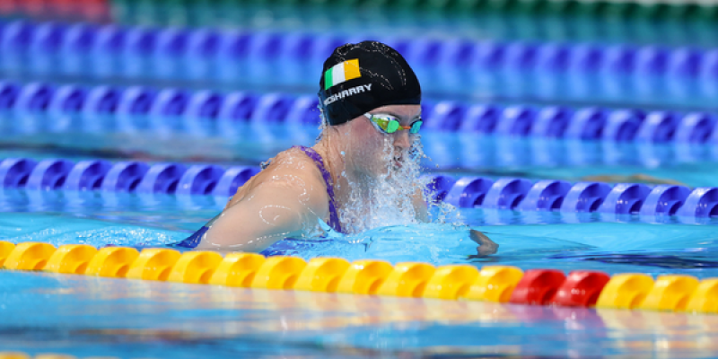 Mona McSharry advances to 100m breaststroke semi-finals in Rome