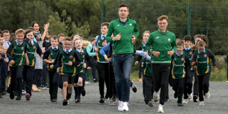 ‘A lasting legacy’: New athletics track opened at Glenswilly NS