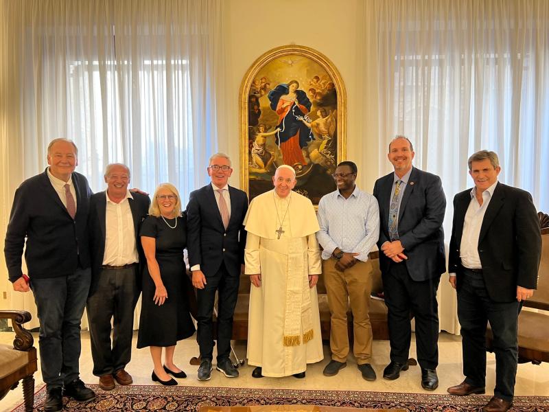 Donegal man meets Pope to discuss schools' role in peace and sustainability 