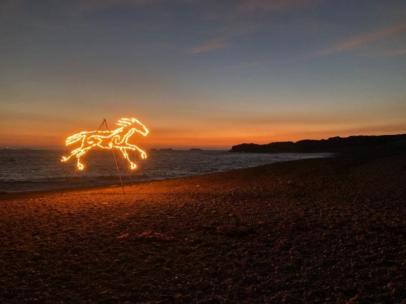 Illuminated adventure along Bundoran shorefront to mark the changing season