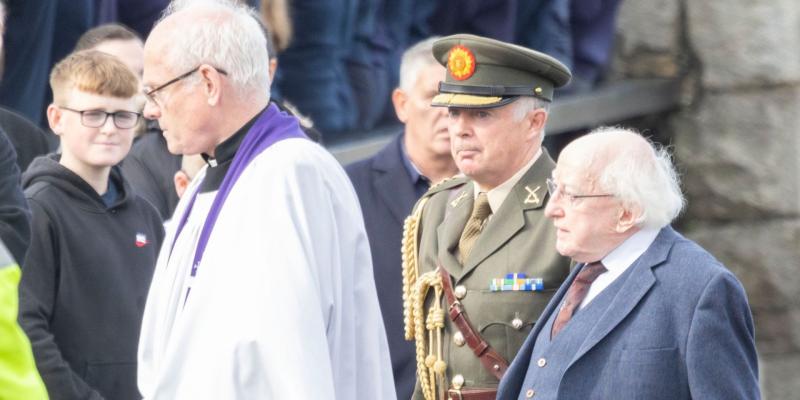 President Higgins hails Creeslough’s community response