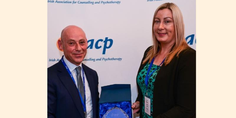 Liam Cannon honoured for services to counselling profession