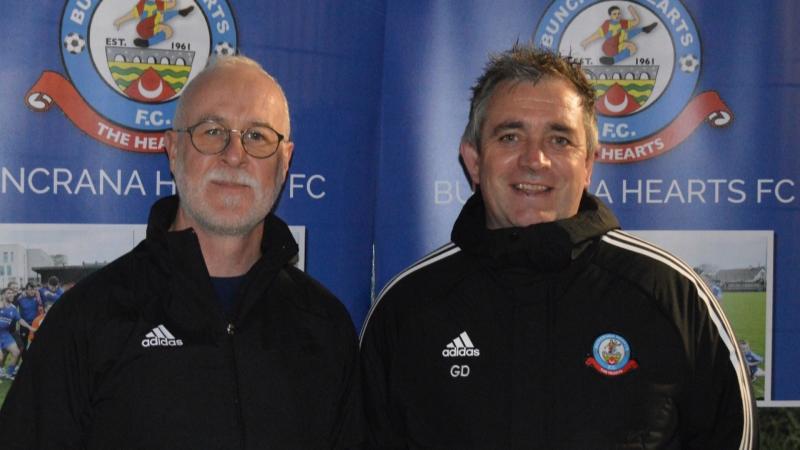 Buncrana Hearts confirm Gary Duffy as Head of Coaching and Phil Brady as assistant