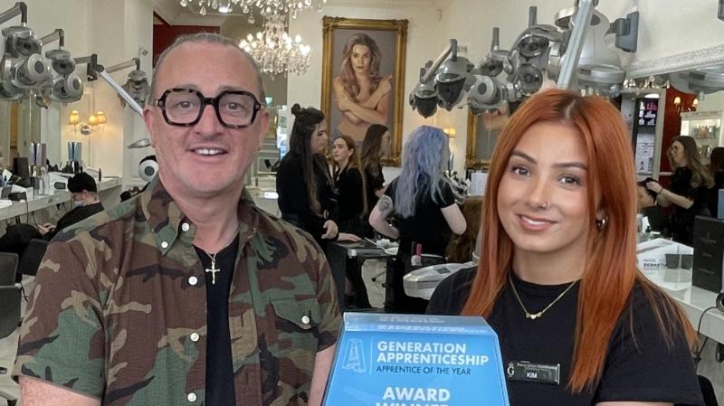 Hairdresser Kim Kelly from  Castlefin wins National Apprentice Of The Year Award 