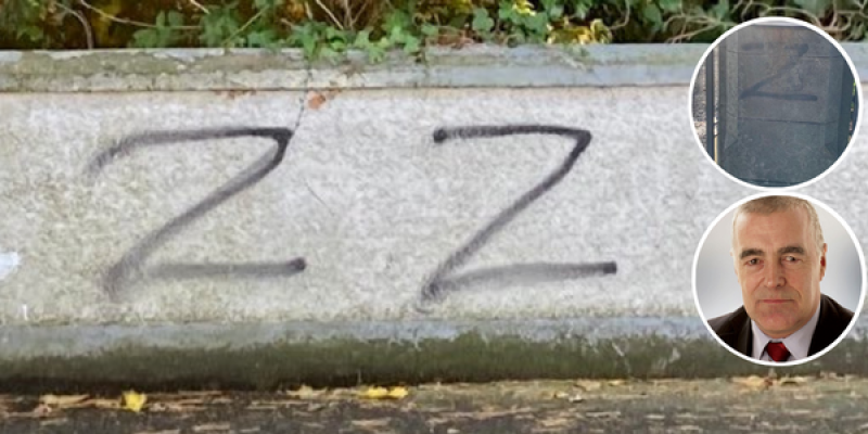 Anti-Ukraine graffiti in Letterkenny becoming ’nastier’