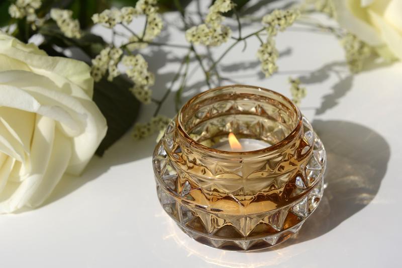 candle flowers PIXABAY