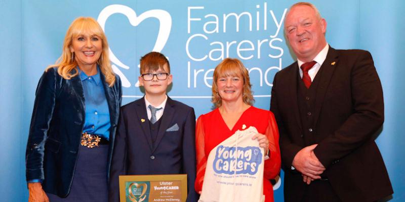 Heroic Andrew McEleney, 13, from Clonmany is named as Young Carer of the Year