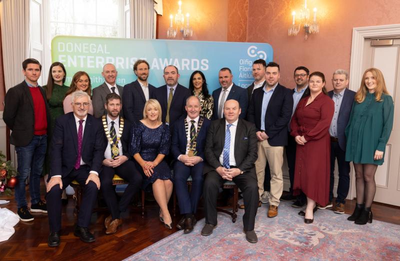 Fourteen businesses celebrated at the Donegal Enterprise awards