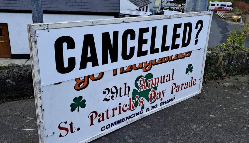 Moville st patricks day sign