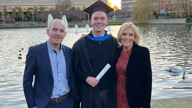 Star striker Georgie Kelly proves he's a master at his studies too