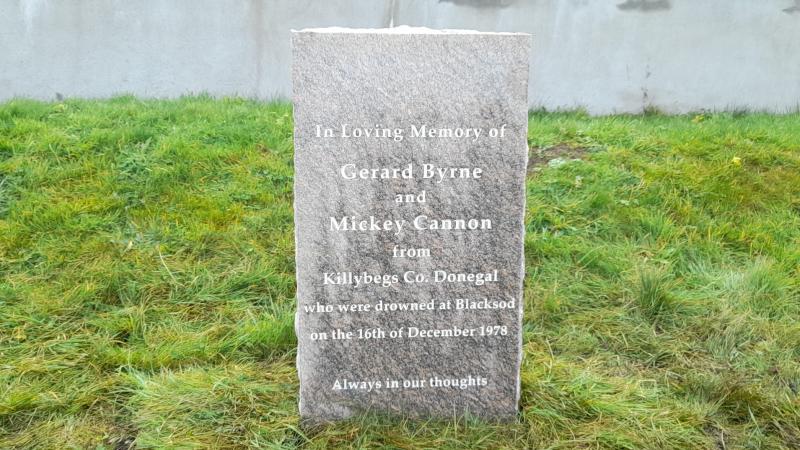 Memorial erected in Mayo to rfemember Killybegs fisherman who drowned in 1978