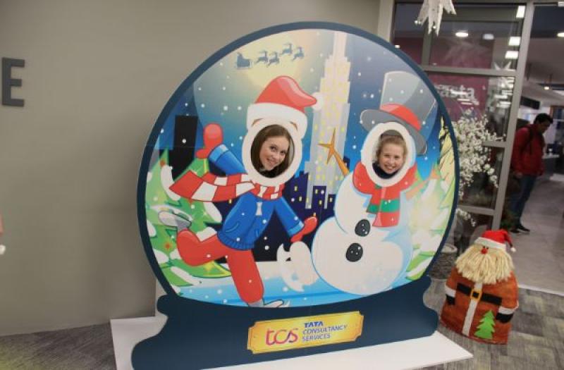 In Pictures: Delight as Santa and his elves visit TCS Global Delivery Centre