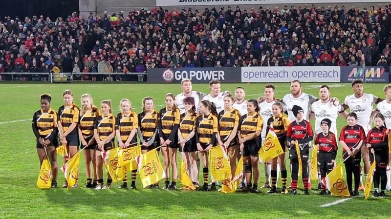 Letterkenny's U-16 girls play in front of 18,000 sold-out Kingspan Stadium 
