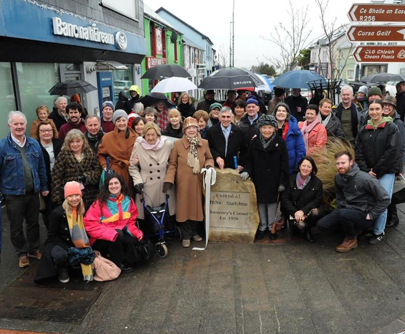 The unveiling of Sweeney’s stone Falcarragh ignites fond memories