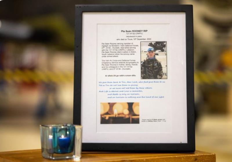 Defence Forces pay tribute to the late Seán Rooney on one month anniversary