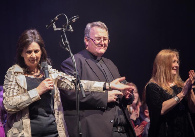 Standing ovation for Father John Joe Duffy at Together for Creeslough concert