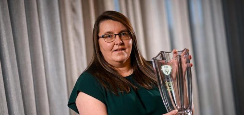 Brid McGinty  honoured to be named as Noel O’Reilly Coach of the Year