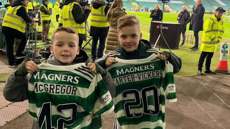 Cousins Aodhán and Fionn enjoy ' the best day of their lives' as Celtic mascots