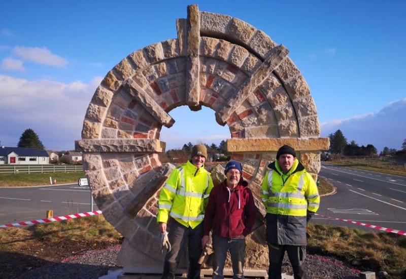 Artist laments the loss of old structures on the new Mountcharles-Inver road 