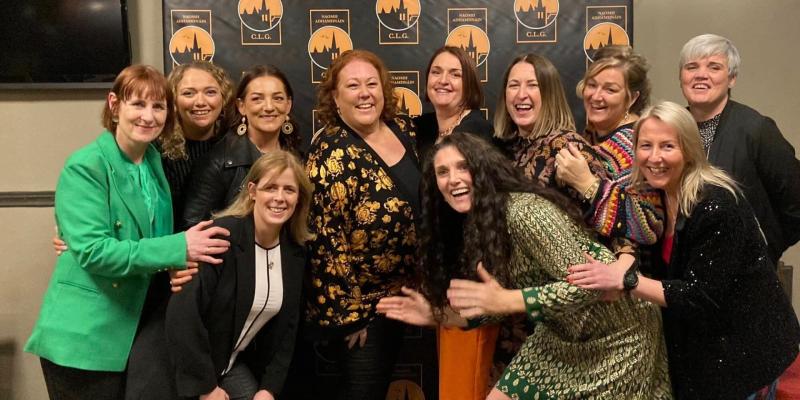 St Eunan's celebrate reunion of their decorated ladies teams on award night