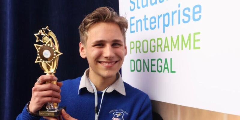 Errigal College Letterkenny's Matthias Uhlich wins Student Enterprise Programme award